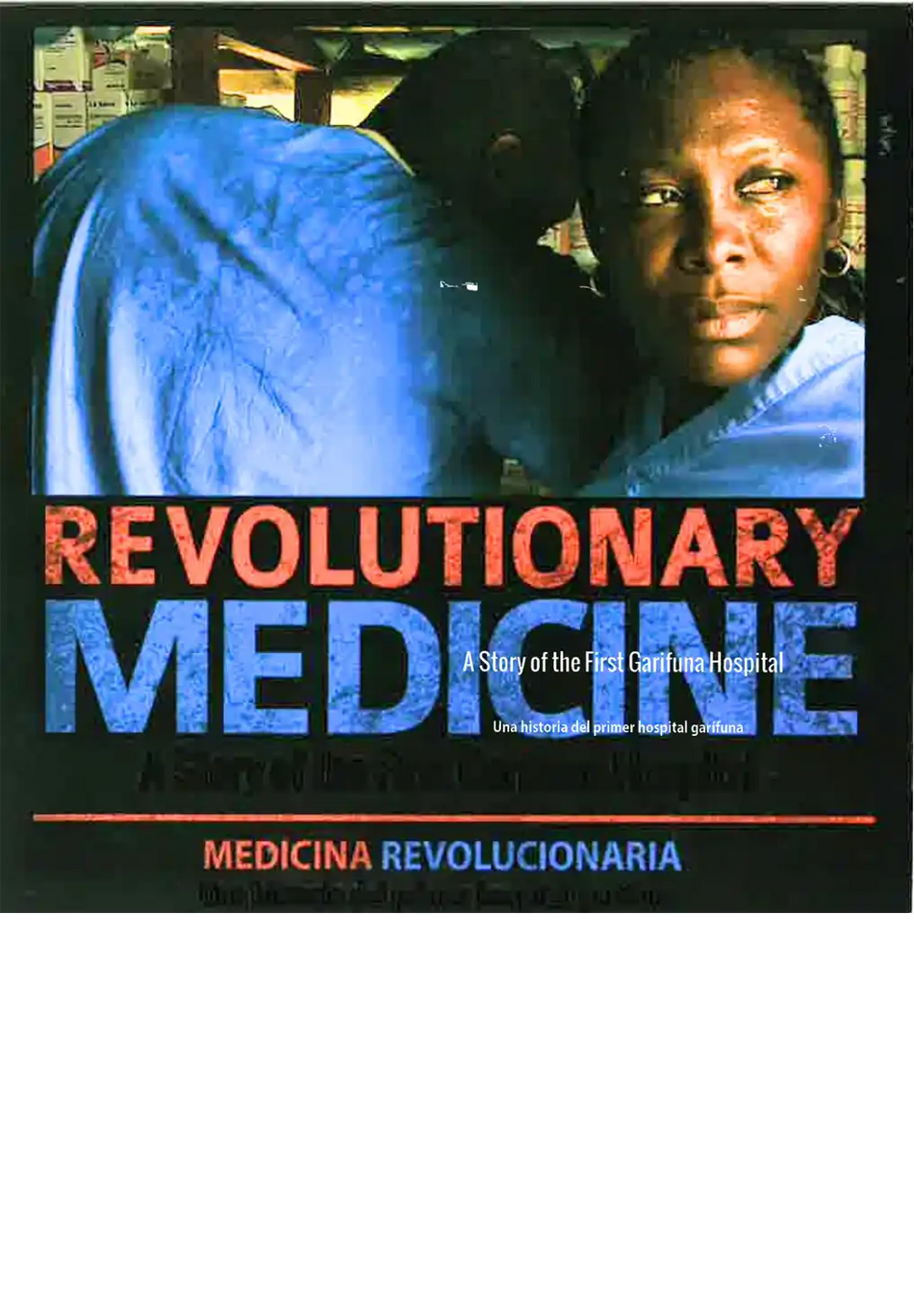 Book cover of 'Revolutionary Medicine' with two people in a hospital setting.